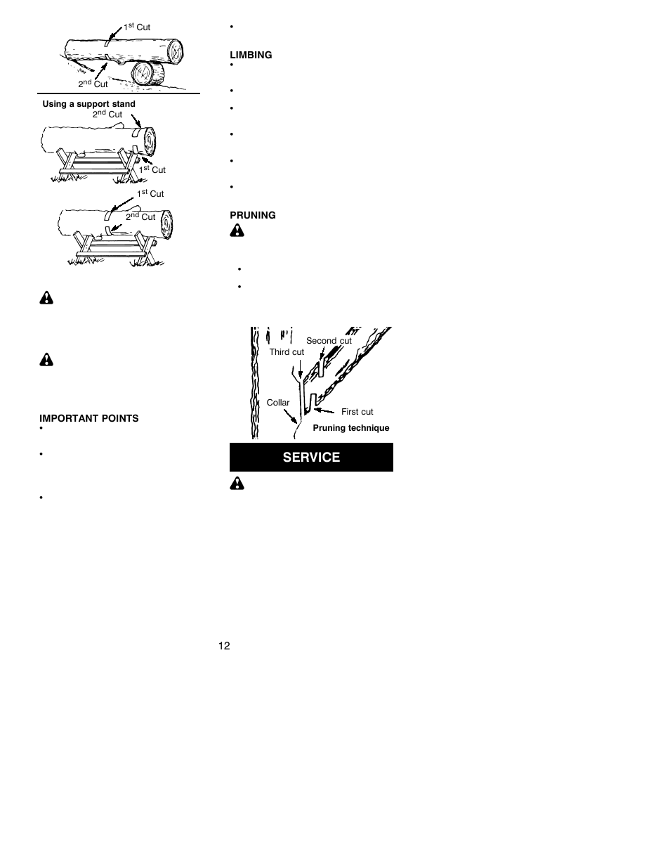 Service | Poulan 2001-03 User Manual | Page 12 / 16