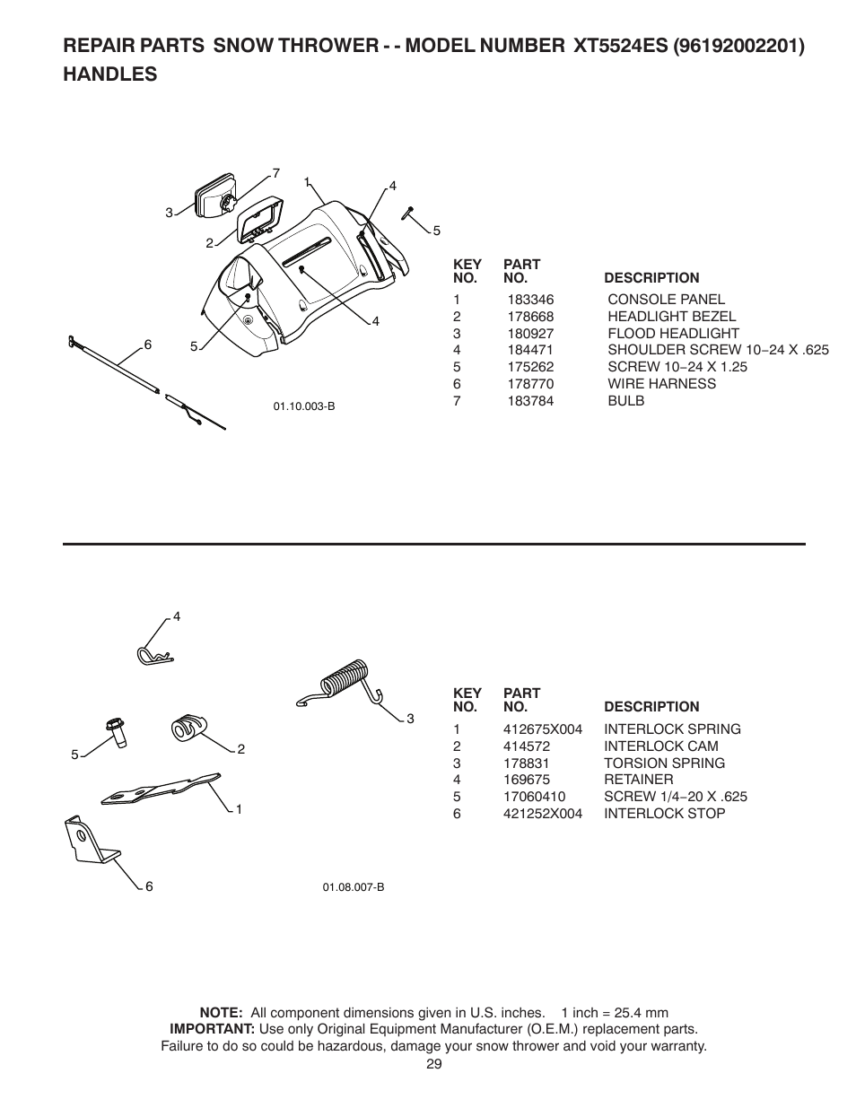 Poulan XT5524ES User Manual | Page 29 / 40