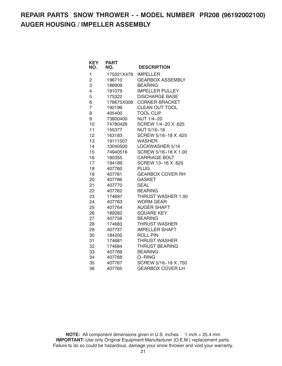 Poulan 421602 User Manual | Page 21 / 40