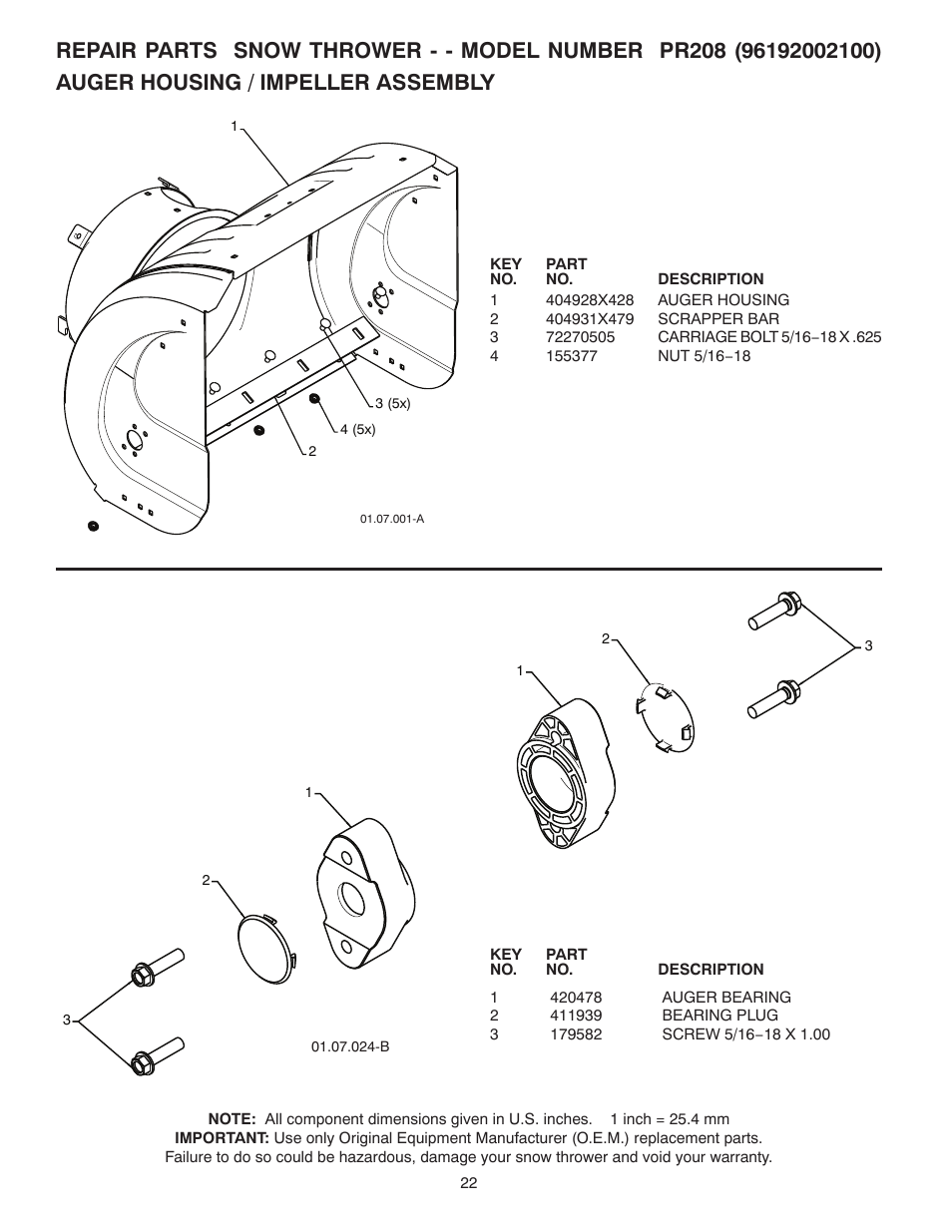 Poulan 421602 User Manual | Page 22 / 40