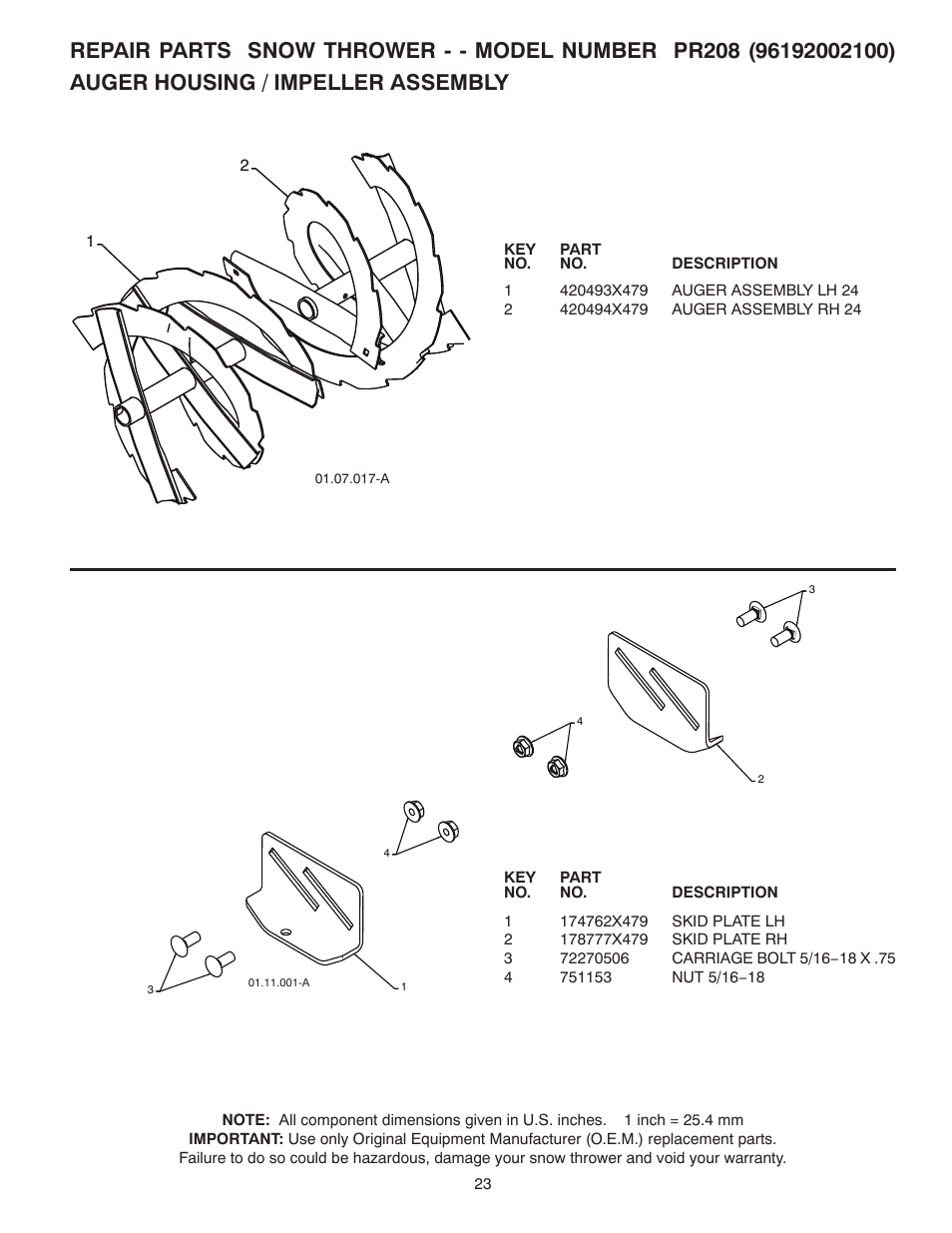 Poulan 421602 User Manual | Page 23 / 40