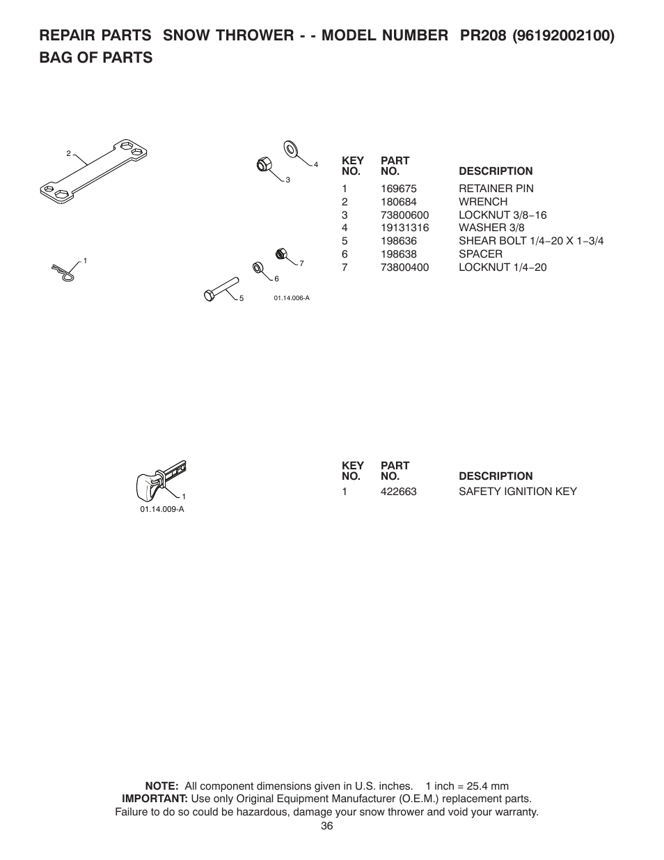 Poulan 421602 User Manual | Page 36 / 40