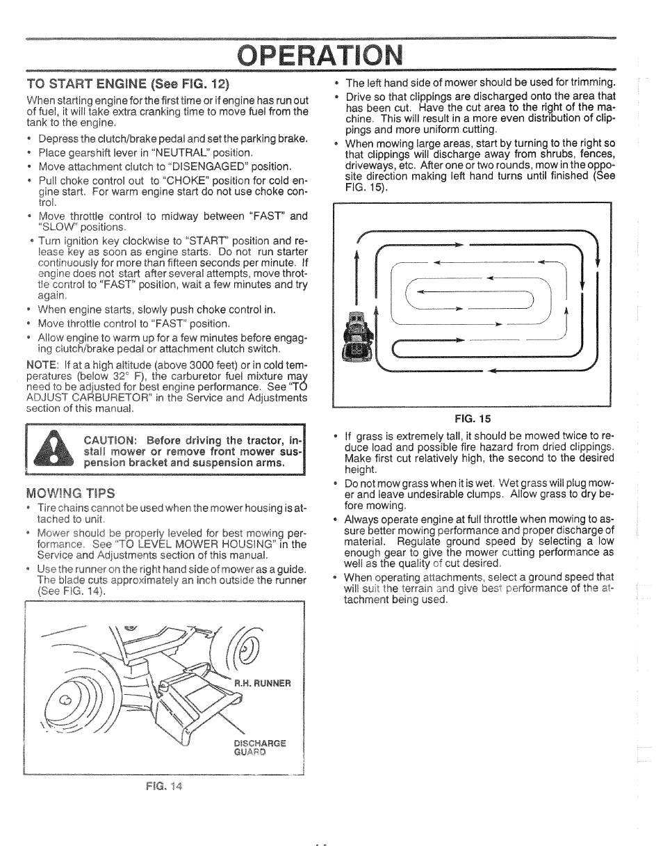 Operation | Poulan XC1182B User Manual | Page 14 / 32