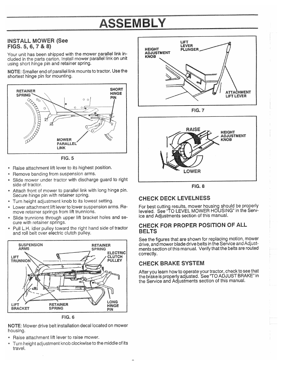 Assembly | Poulan XC1182B User Manual | Page 9 / 32