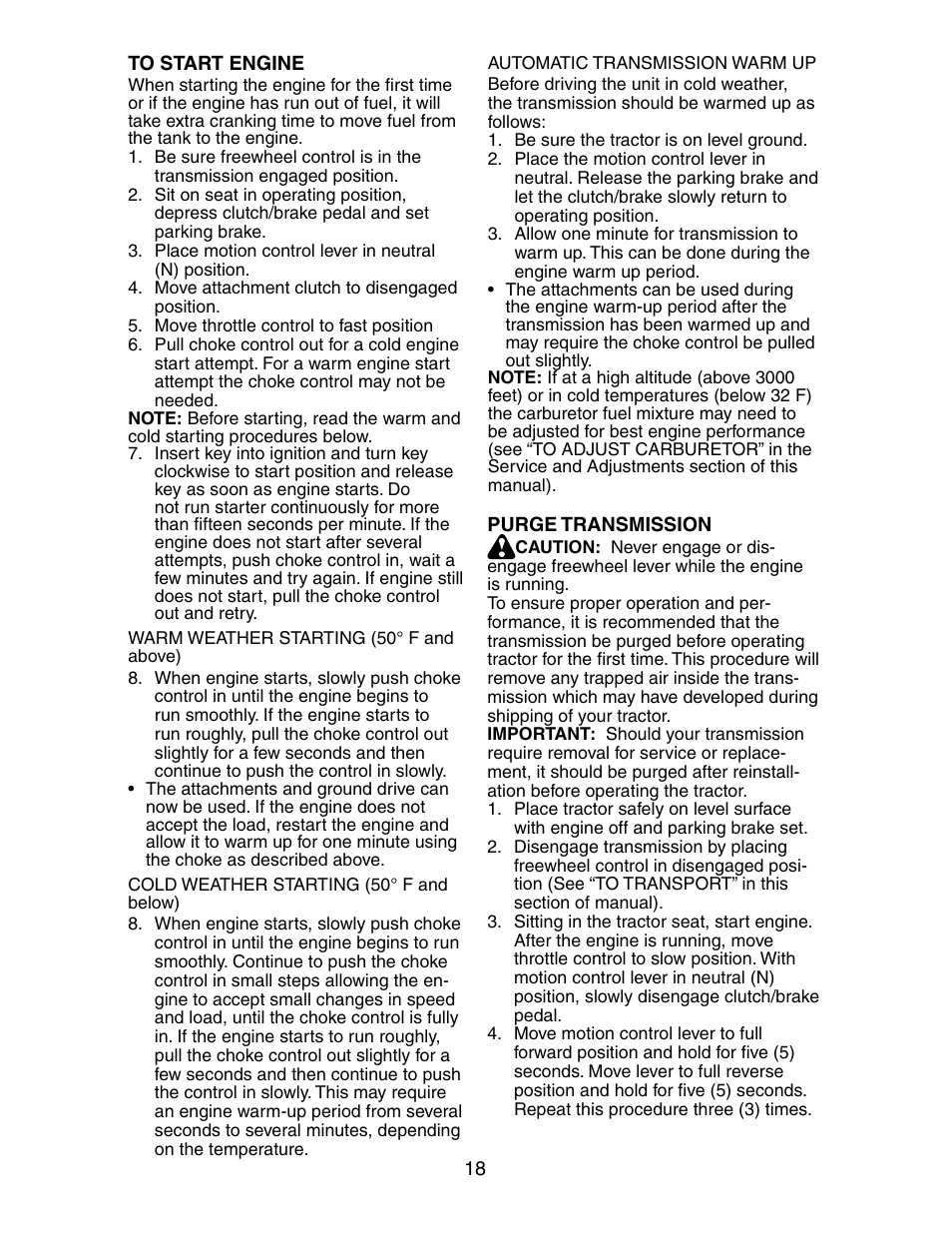 Poulan 191697 User Manual | Page 18 / 35