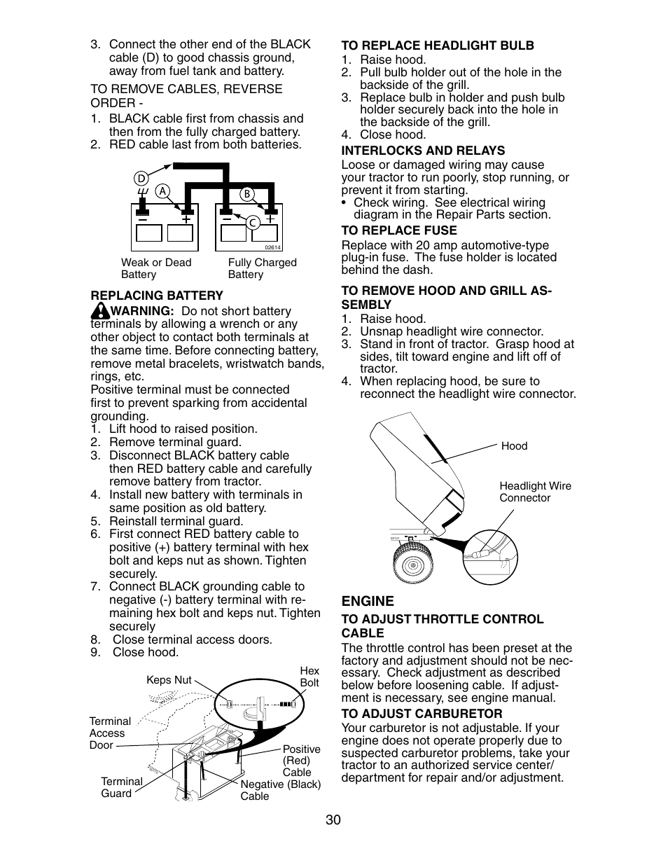 Engine | Poulan 191697 User Manual | Page 30 / 35