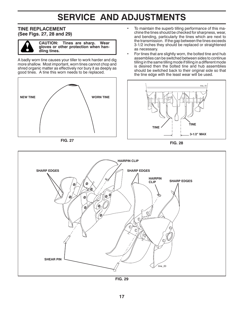Service and adjustments | Poulan DRT875 User Manual | Page 17 / 22