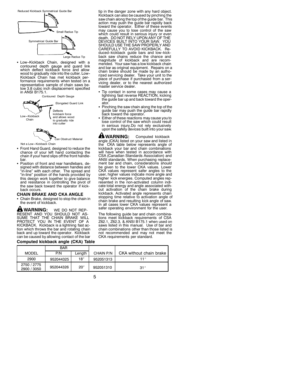 Poulan 2750 User Manual | Page 5 / 18