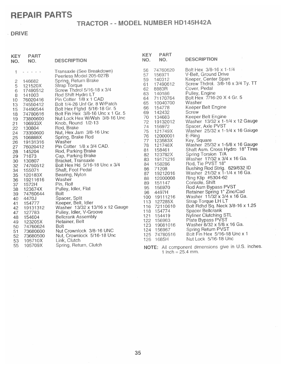 Drive | Poulan 157469 User Manual | Page 35 / 52