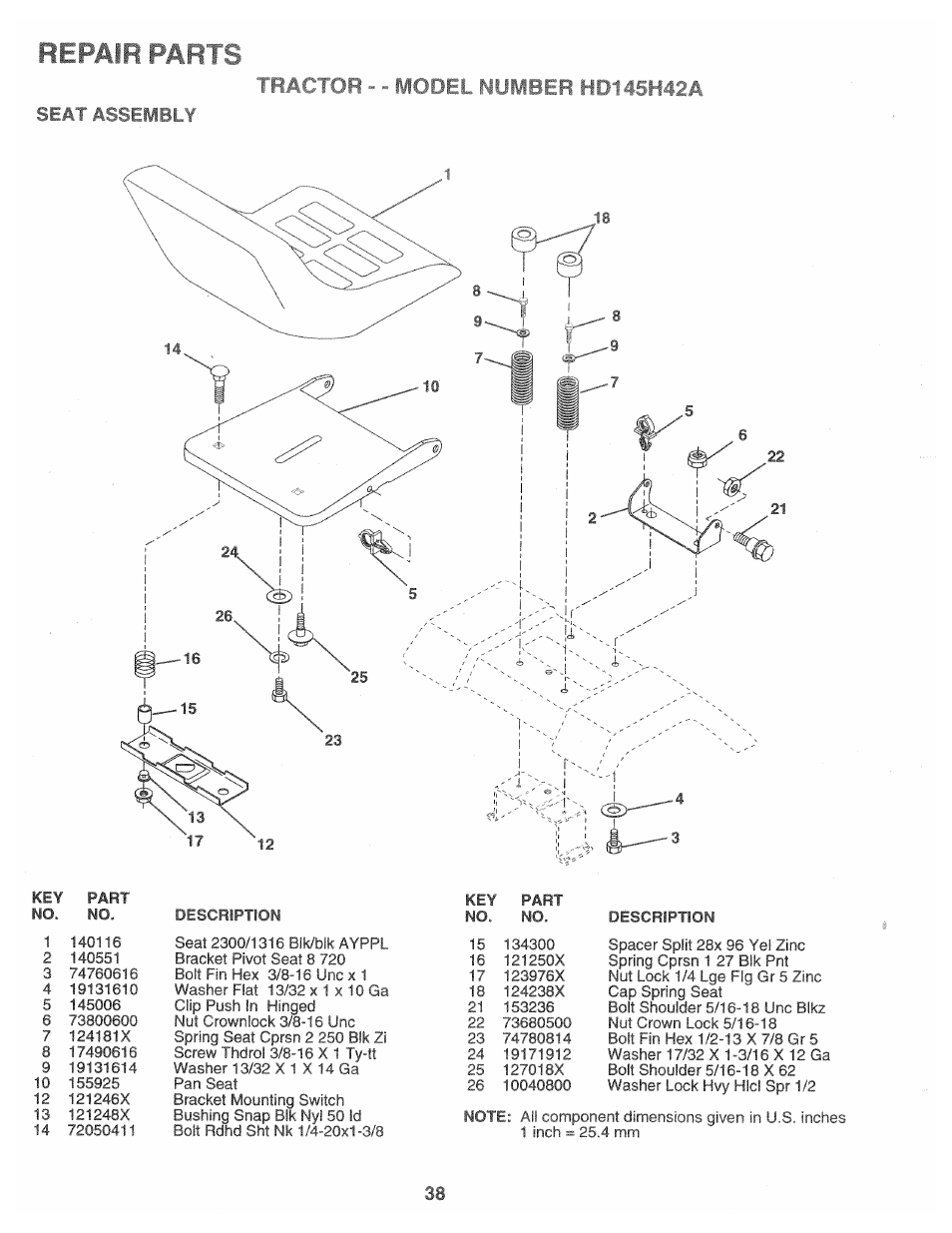Sfp ^ >embly | Poulan 157469 User Manual | Page 38 / 52