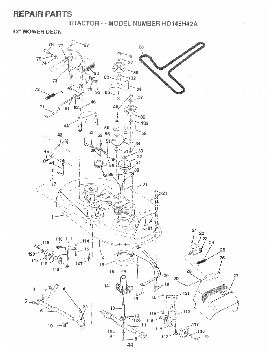 Poulan 157469 User Manual | Page 44 / 52