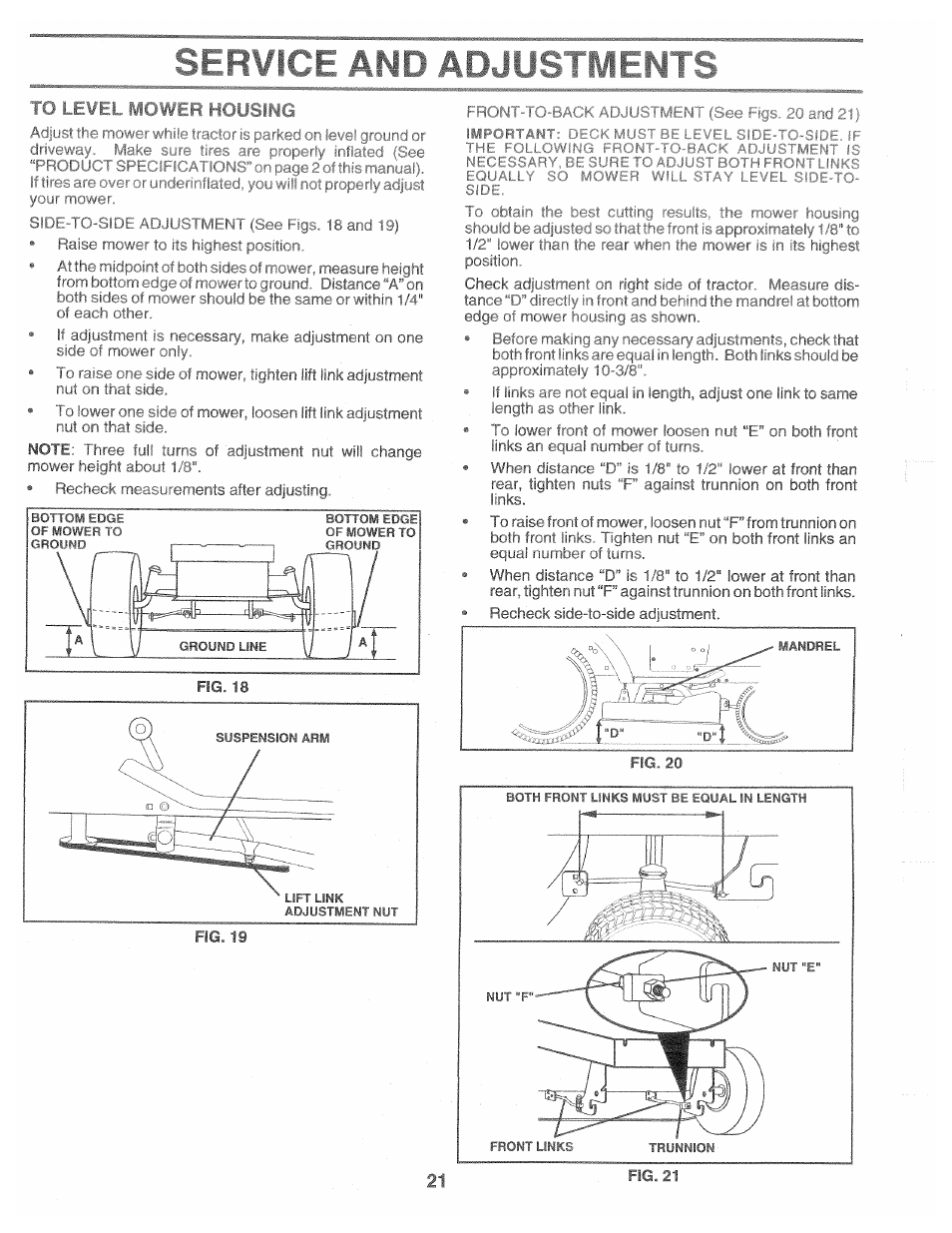 Sf ;r an*:- r- ' н p, 21 fig. 21 | Poulan 161491 User Manual | Page 21 / 52