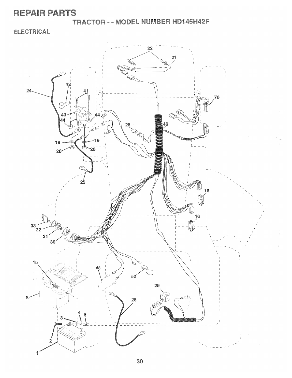 Repair parts, Repair parts -47 | Poulan 161491 User Manual | Page 30 / 52