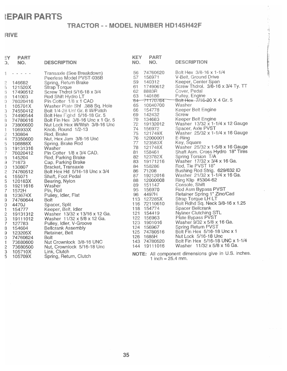 Iiodi‘^ ' '-lili- -: i “ ' -42f | Poulan 161491 User Manual | Page 35 / 52