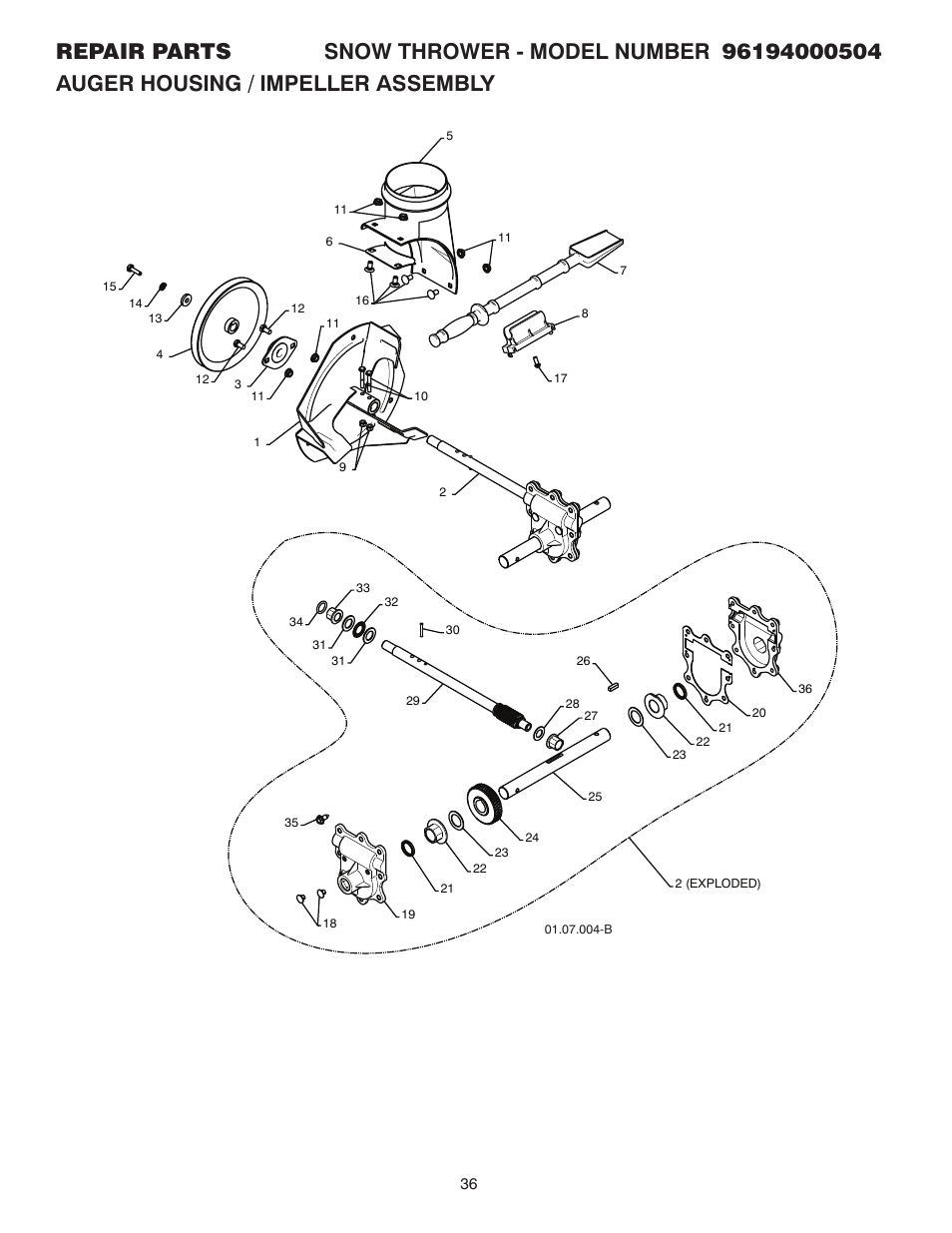 Poulan 96194000504 User Manual | Page 36 / 56