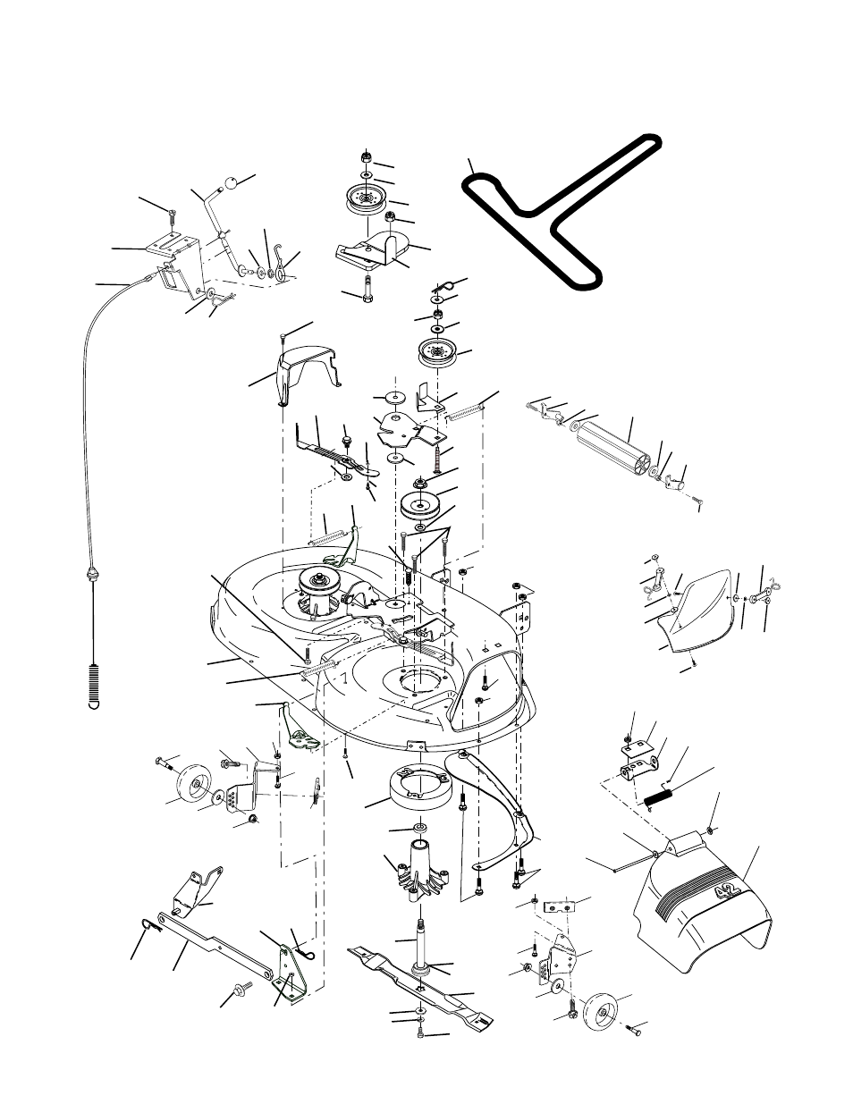 Repair parts, Tractor - - model number pr20h42sta, Mower deck | Poulan 173411 User Manual | Page 42 / 48