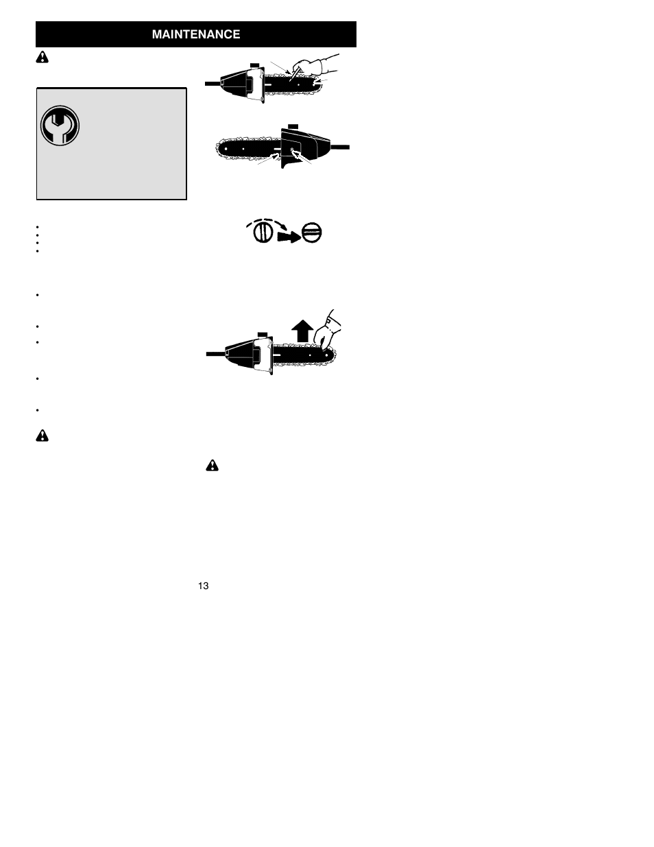 Maintenance | Poulan PP446 User Manual | Page 13 / 19
