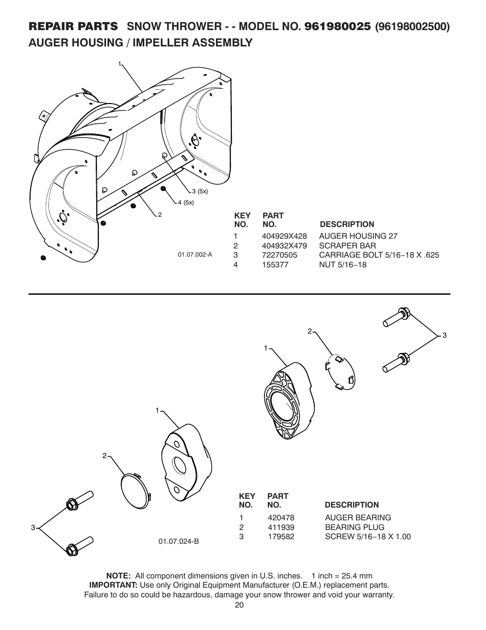 Poulan 424549 User Manual | Page 20 / 40