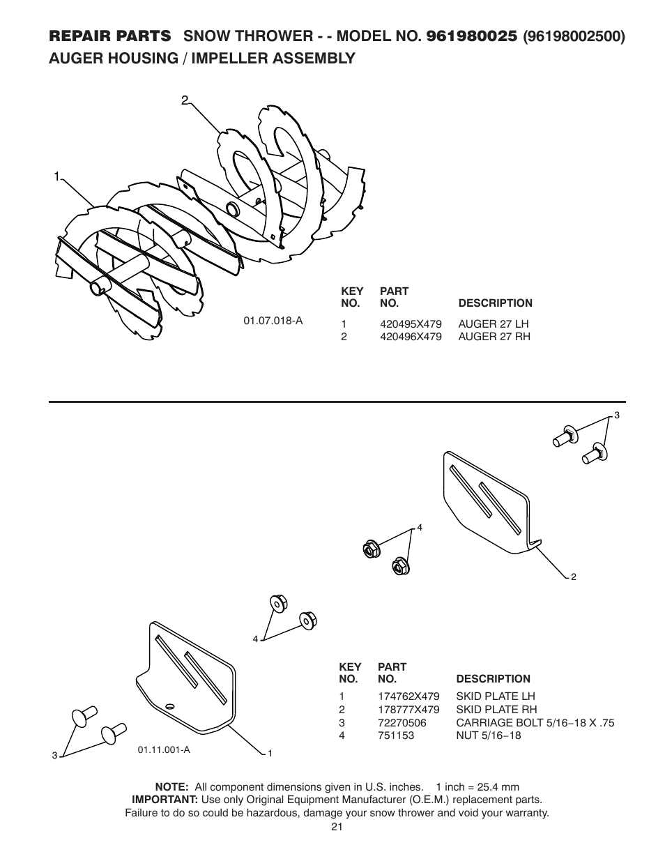 Poulan 424549 User Manual | Page 21 / 40