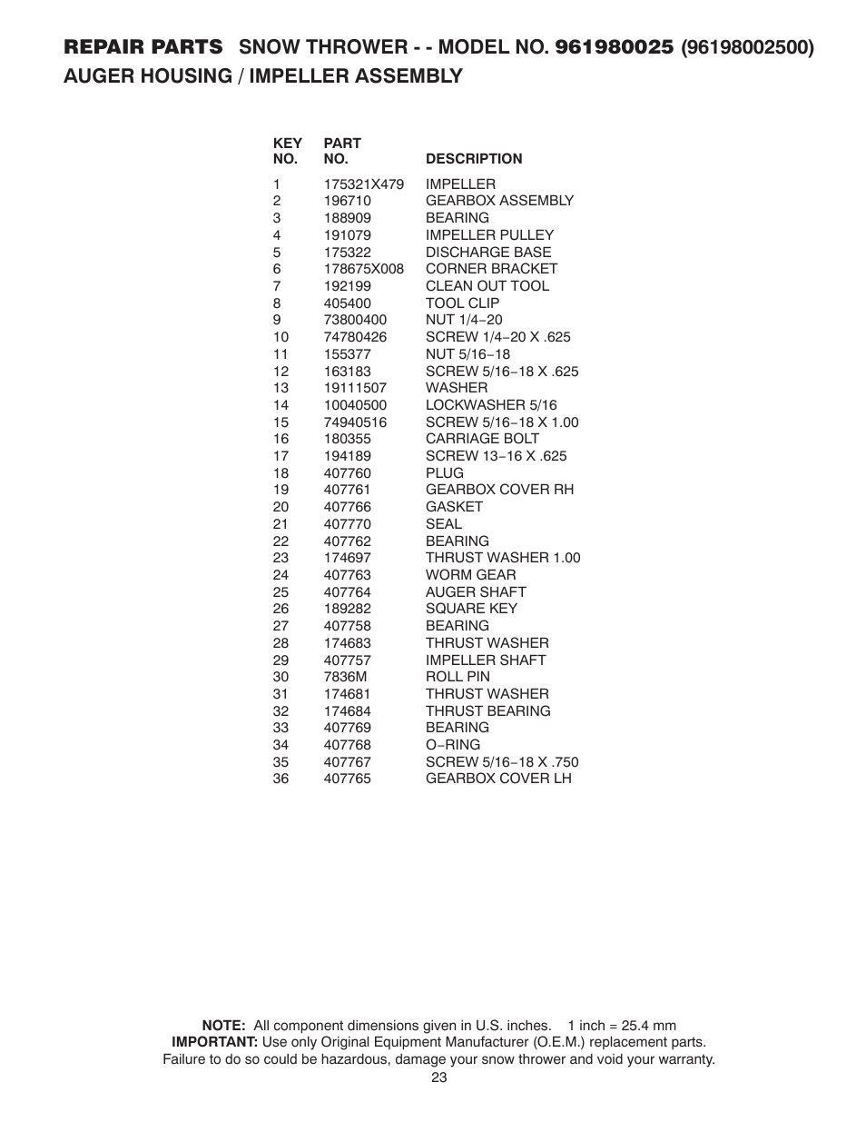 Poulan 424549 User Manual | Page 23 / 40