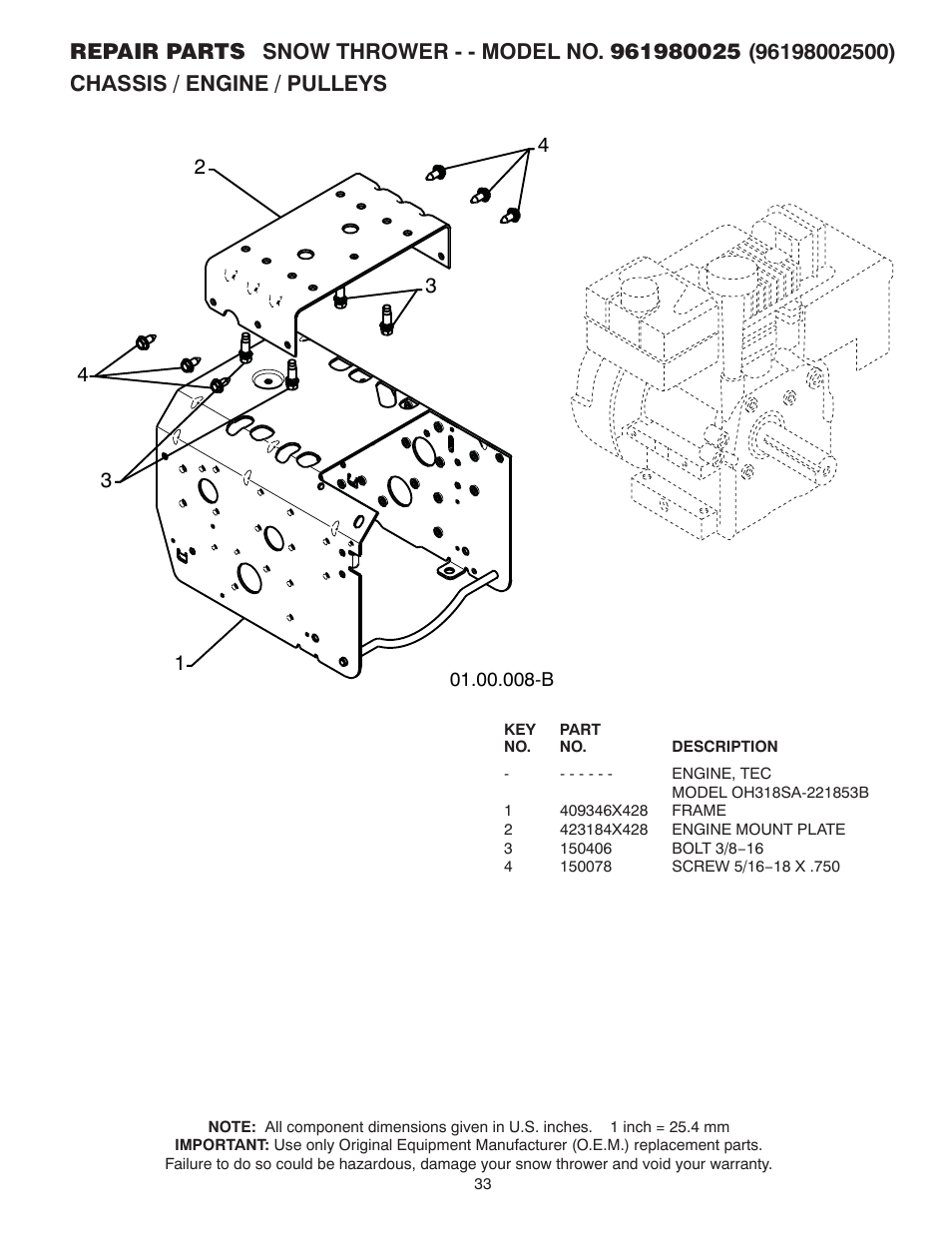 Poulan 424549 User Manual | Page 33 / 40
