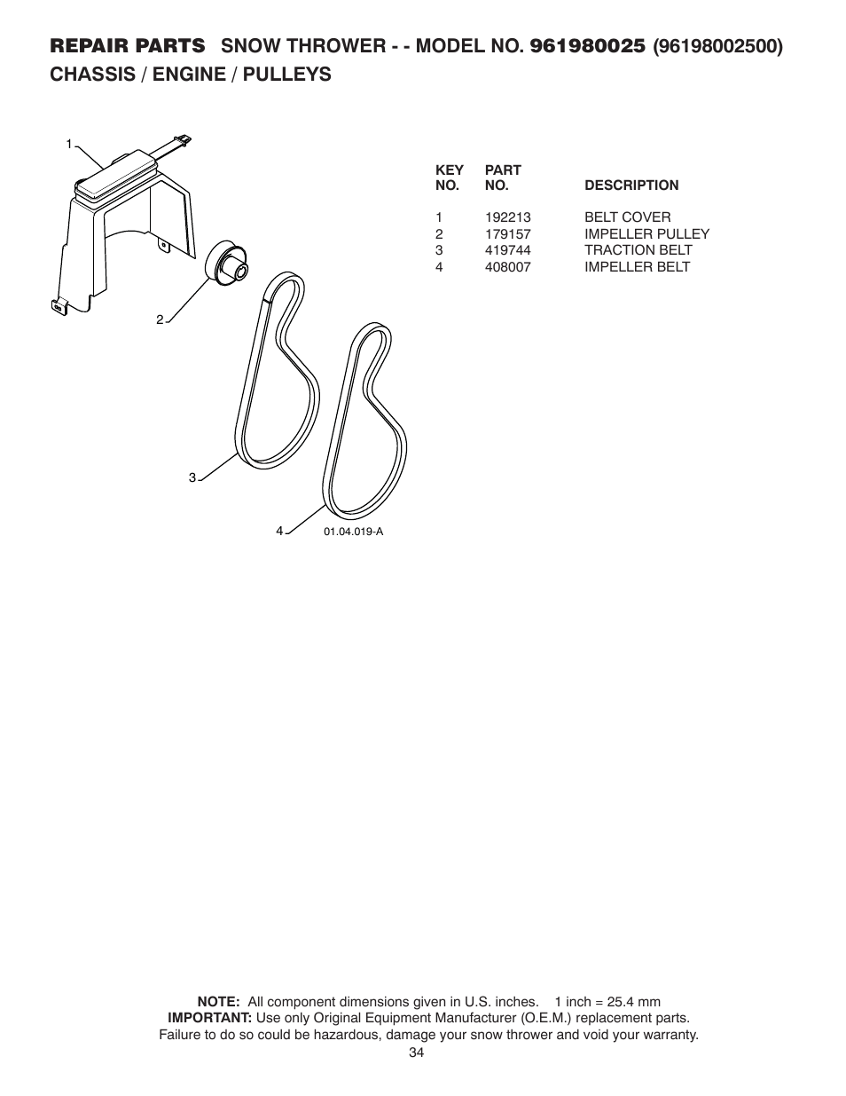 Poulan 424549 User Manual | Page 34 / 40