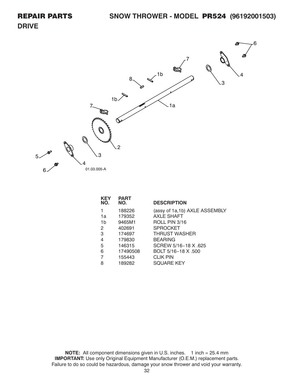 Poulan 421466 User Manual | Page 32 / 36