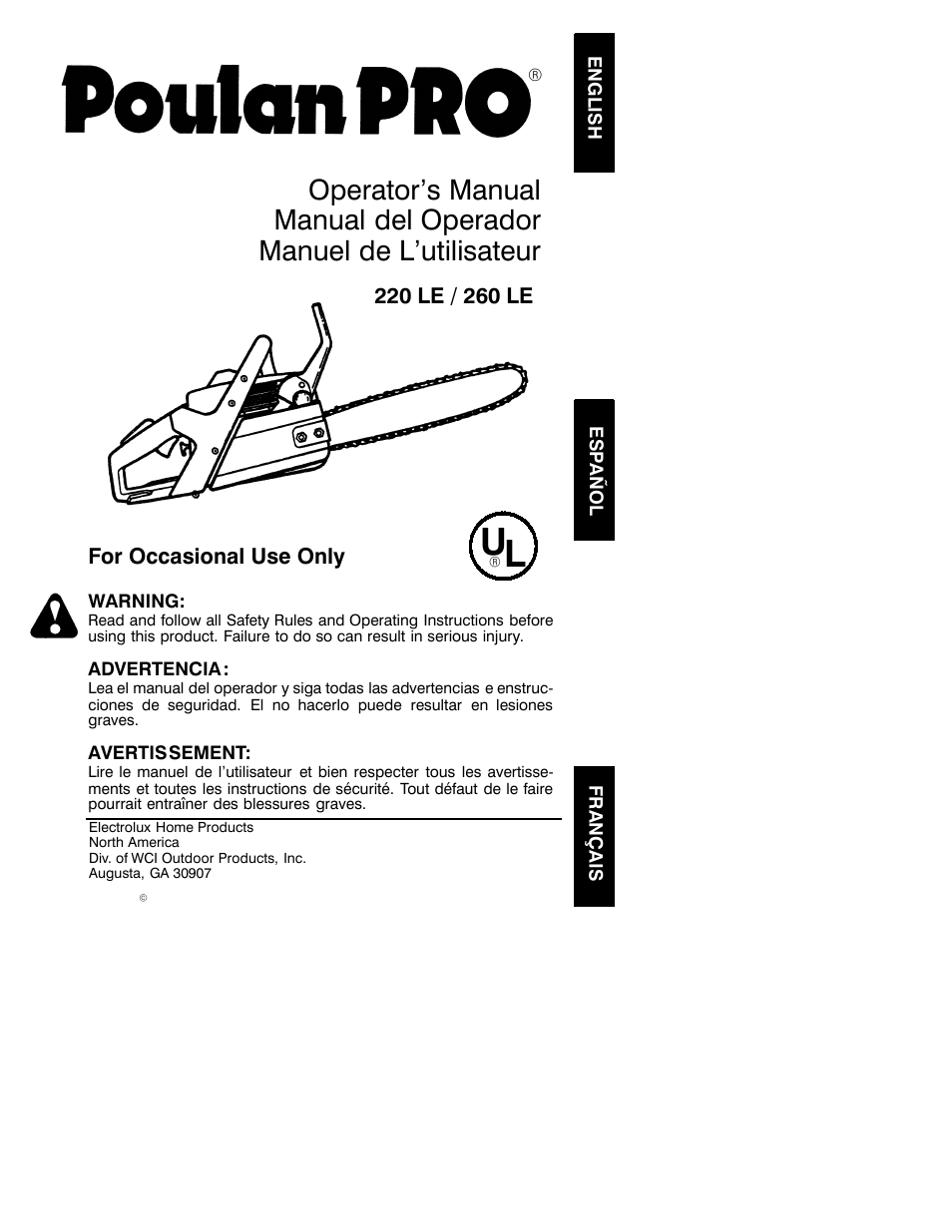 Poulan 530088886 User Manual | 16 pages