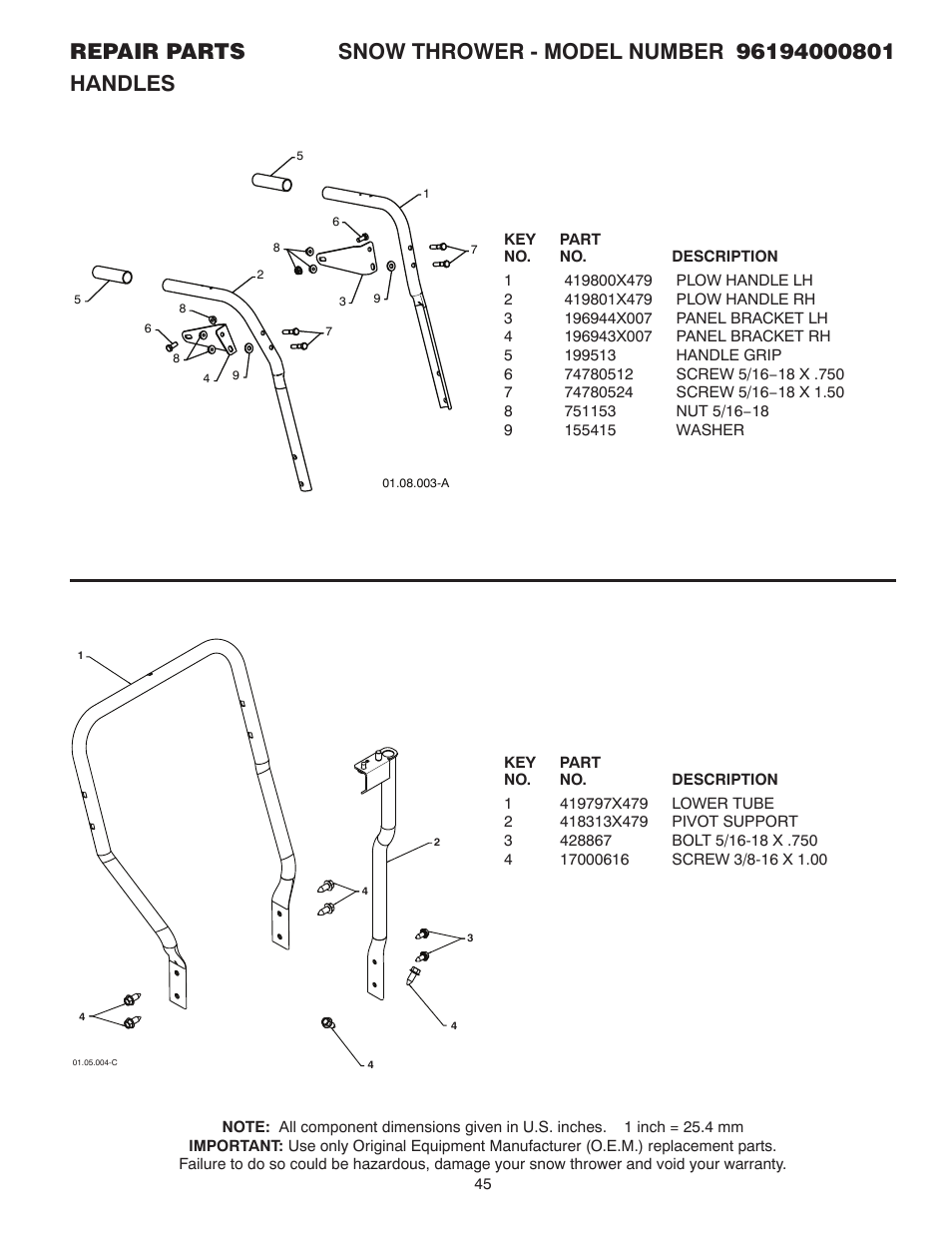 Poulan 96194000801 User Manual | Page 27 / 38