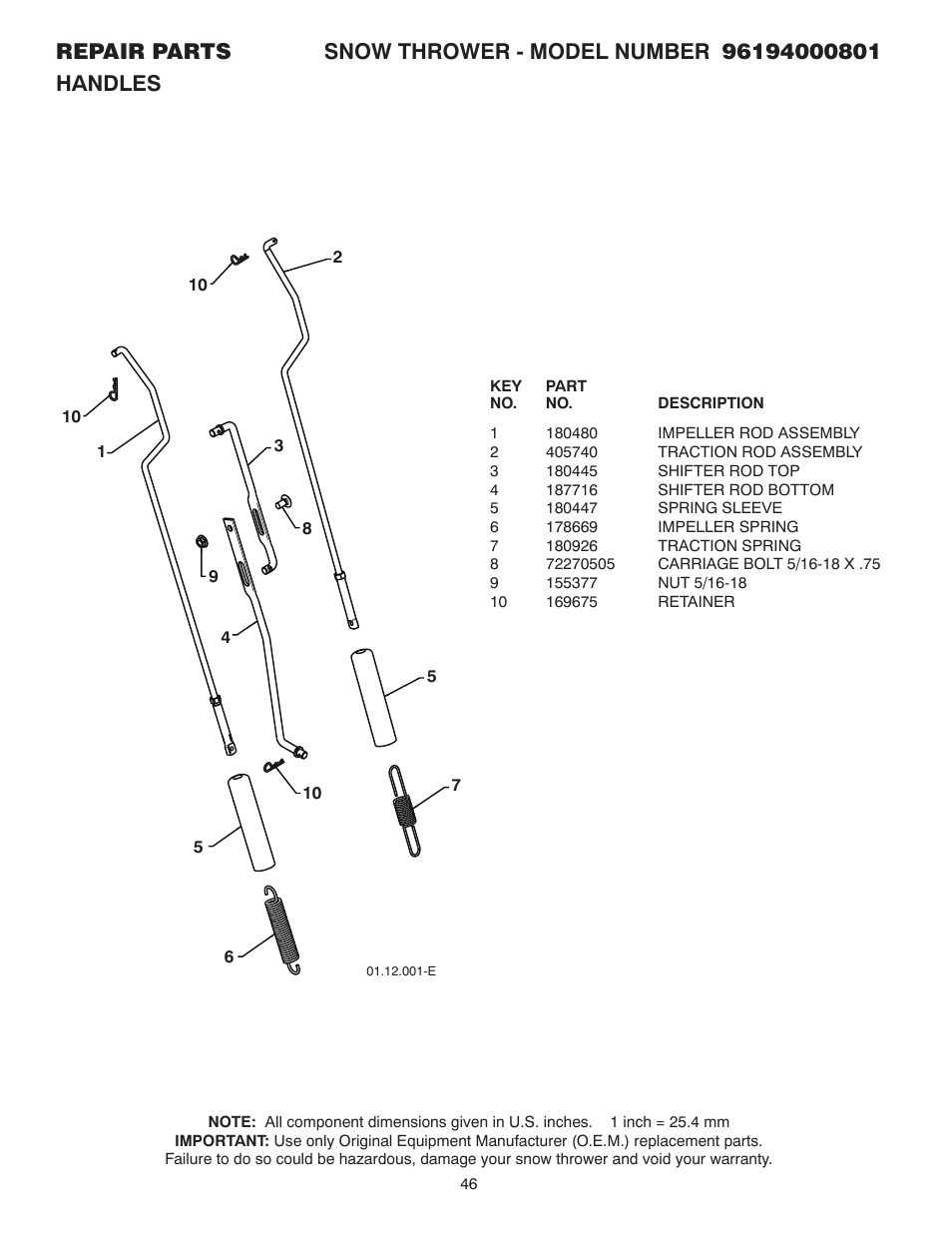 Poulan 96194000801 User Manual | Page 28 / 38