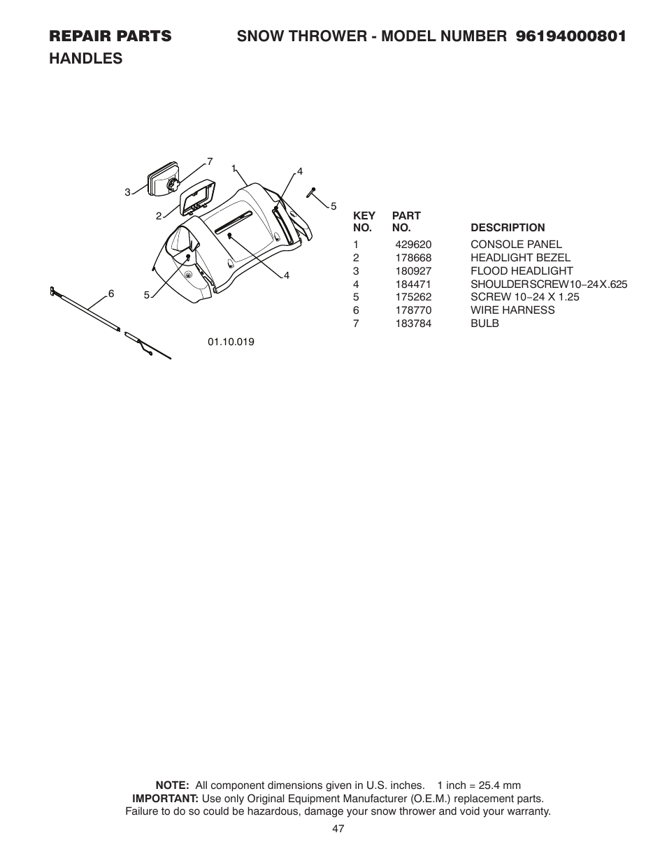 Poulan 96194000801 User Manual | Page 29 / 38