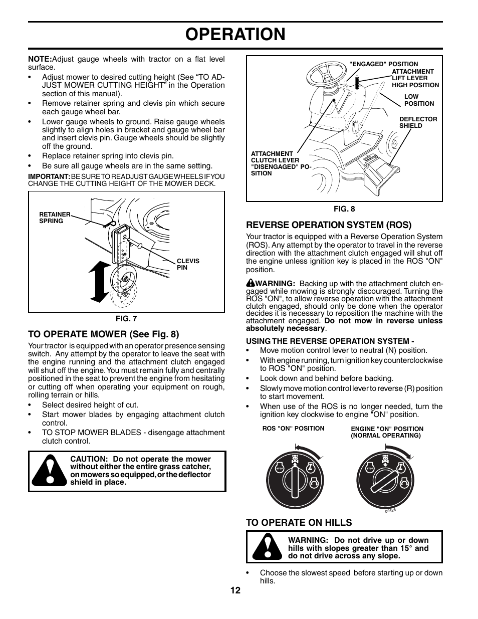 Operation | Poulan 194831 User Manual | Page 12 / 30