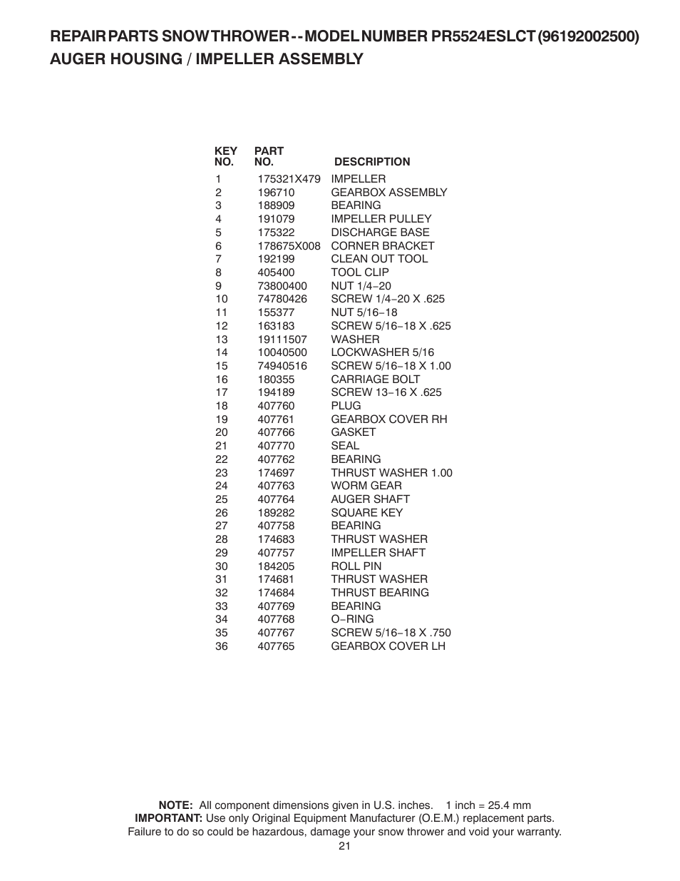 Poulan 424003 User Manual | Page 21 / 40