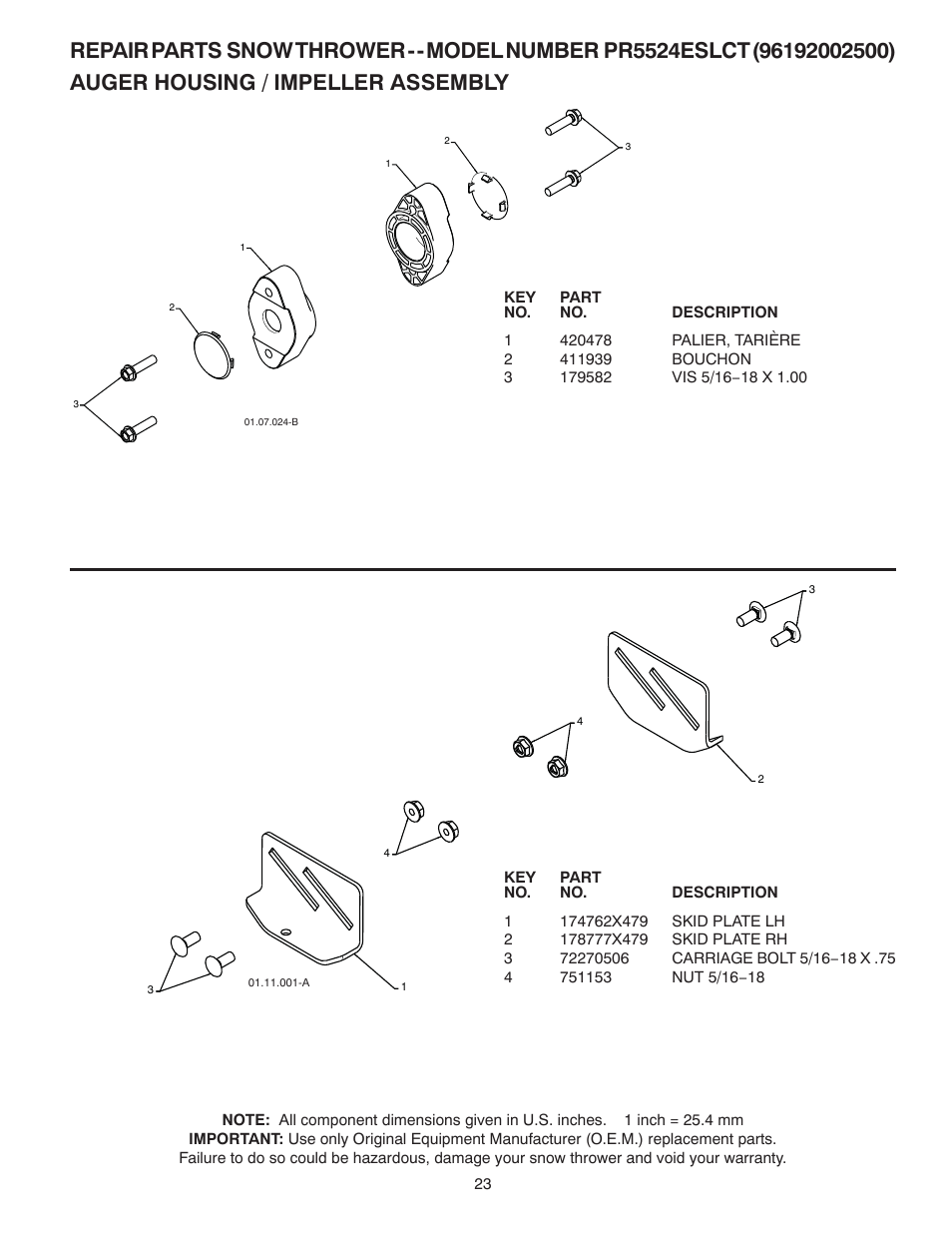 Poulan 424003 User Manual | Page 23 / 40