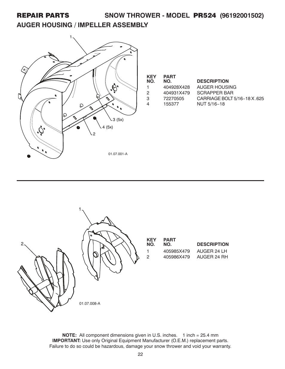 Poulan 421104 User Manual | Page 22 / 36