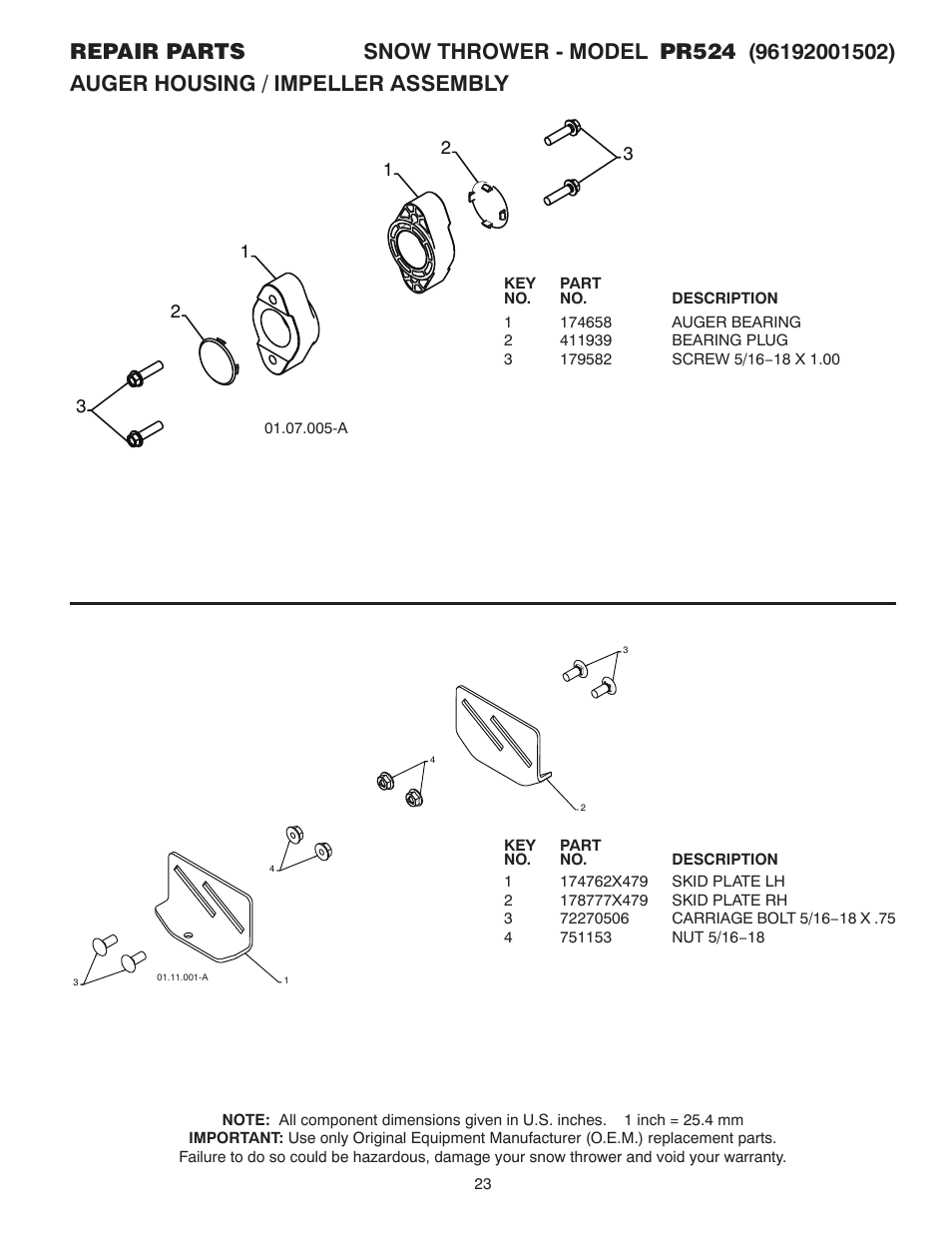 Poulan 421104 User Manual | Page 23 / 36