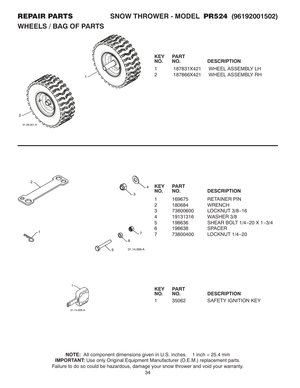 Poulan 421104 User Manual | Page 34 / 36