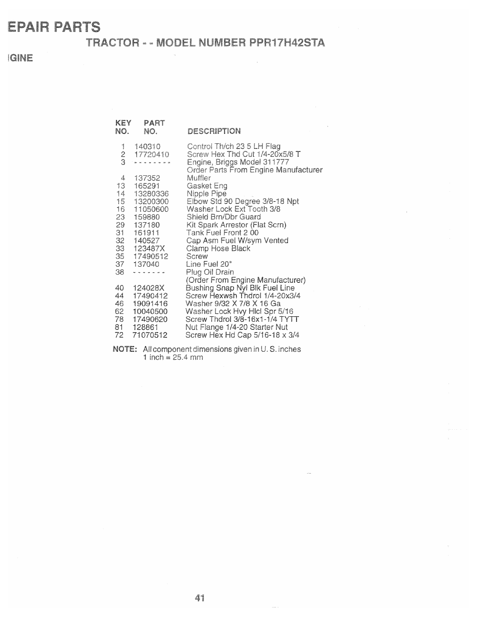 Ua . fp - - ||a > if 1 pi ihi pf p &pf ^ ^ - lip f, Igine | Poulan 168737 User Manual | Page 41 / 48