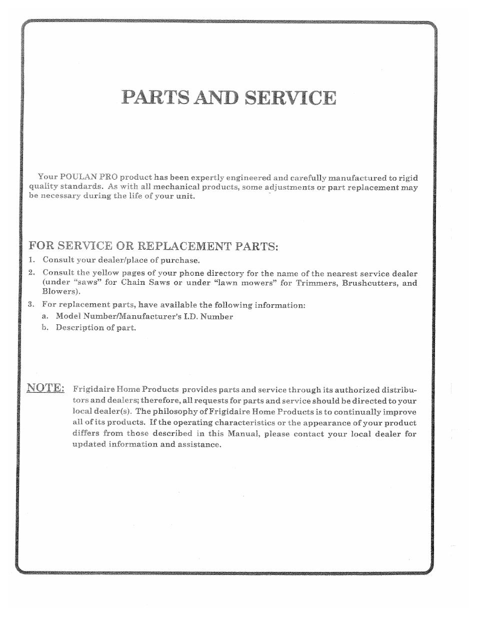 B.5 : baf b mfnt raeti | Poulan 168737 User Manual | Page 48 / 48