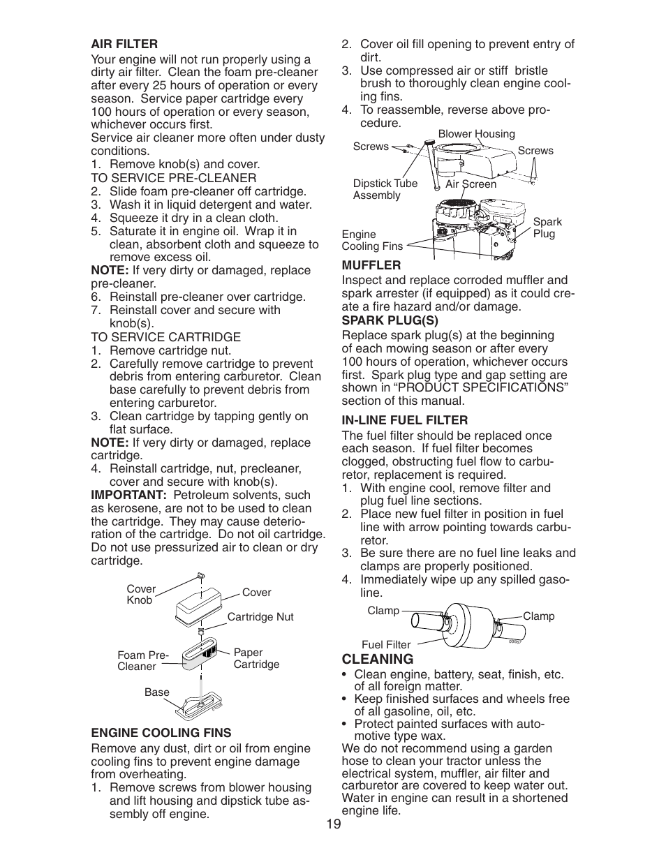 Poulan 271491 User Manual | Page 19 / 31