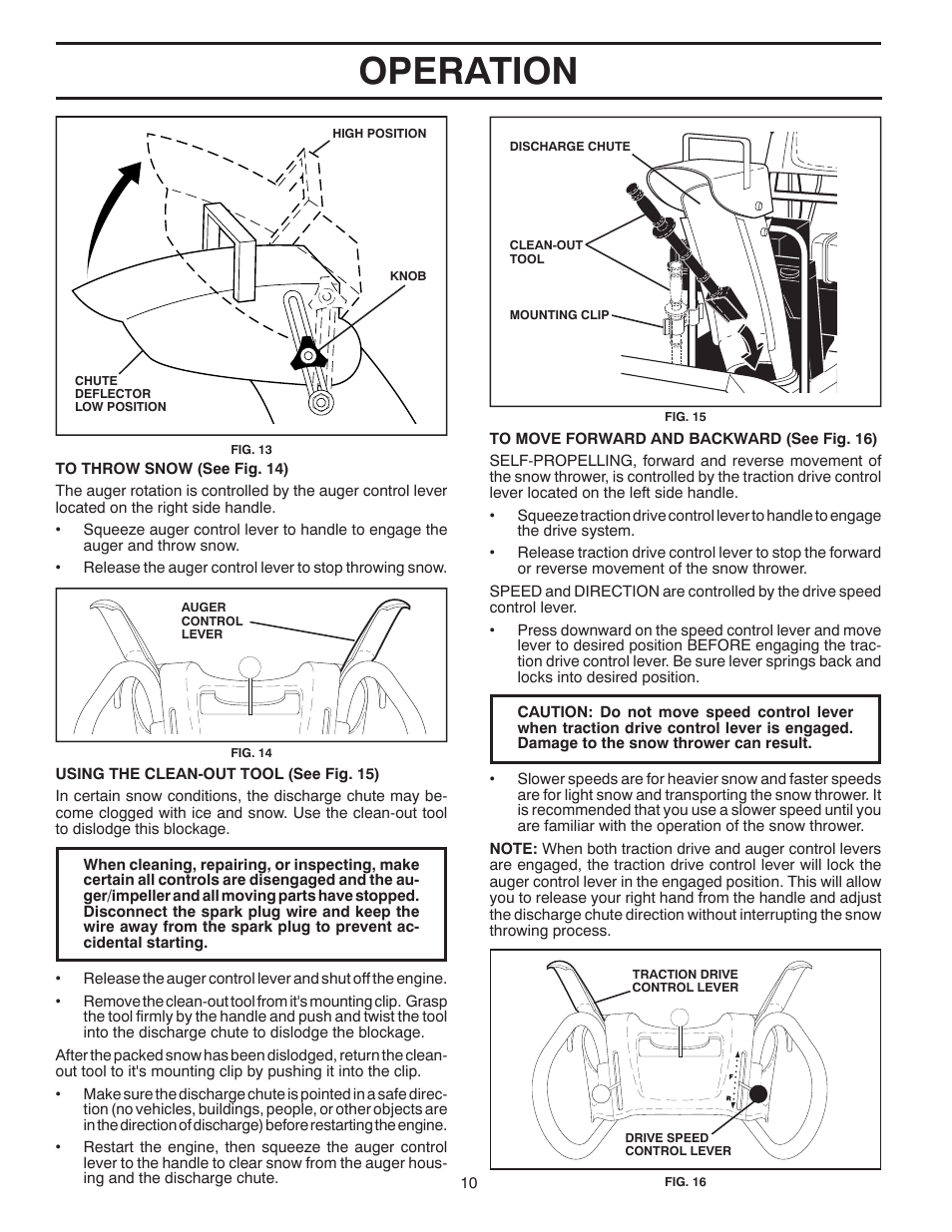 Operation | Poulan 961980018 User Manual | Page 10 / 36