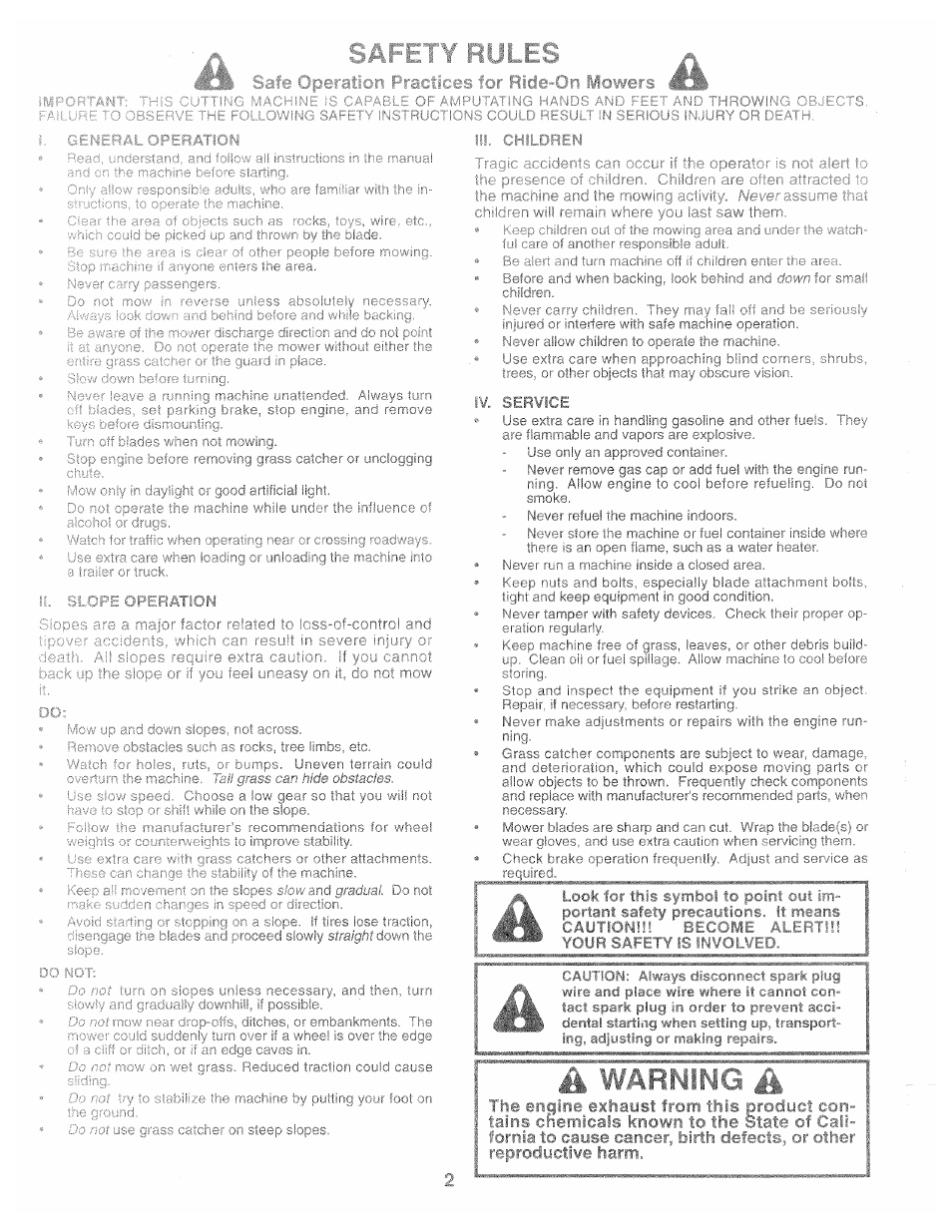 Poulan 169087 User Manual | Page 2 / 40