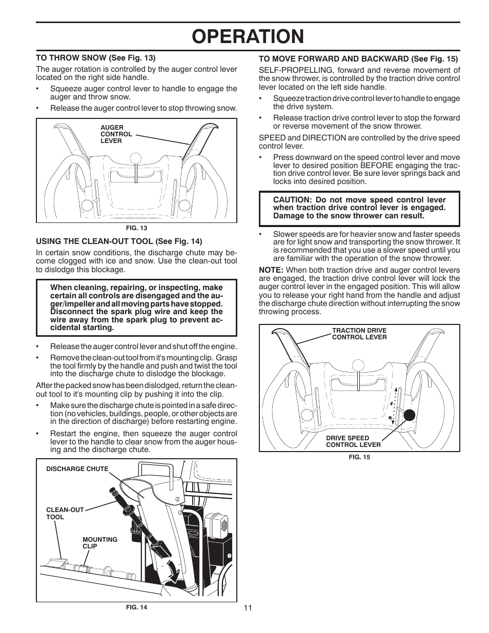 Operation | Poulan 96192004302 User Manual | Page 11 / 44