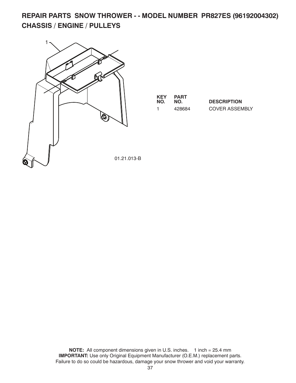 Poulan 96192004302 User Manual | Page 37 / 44