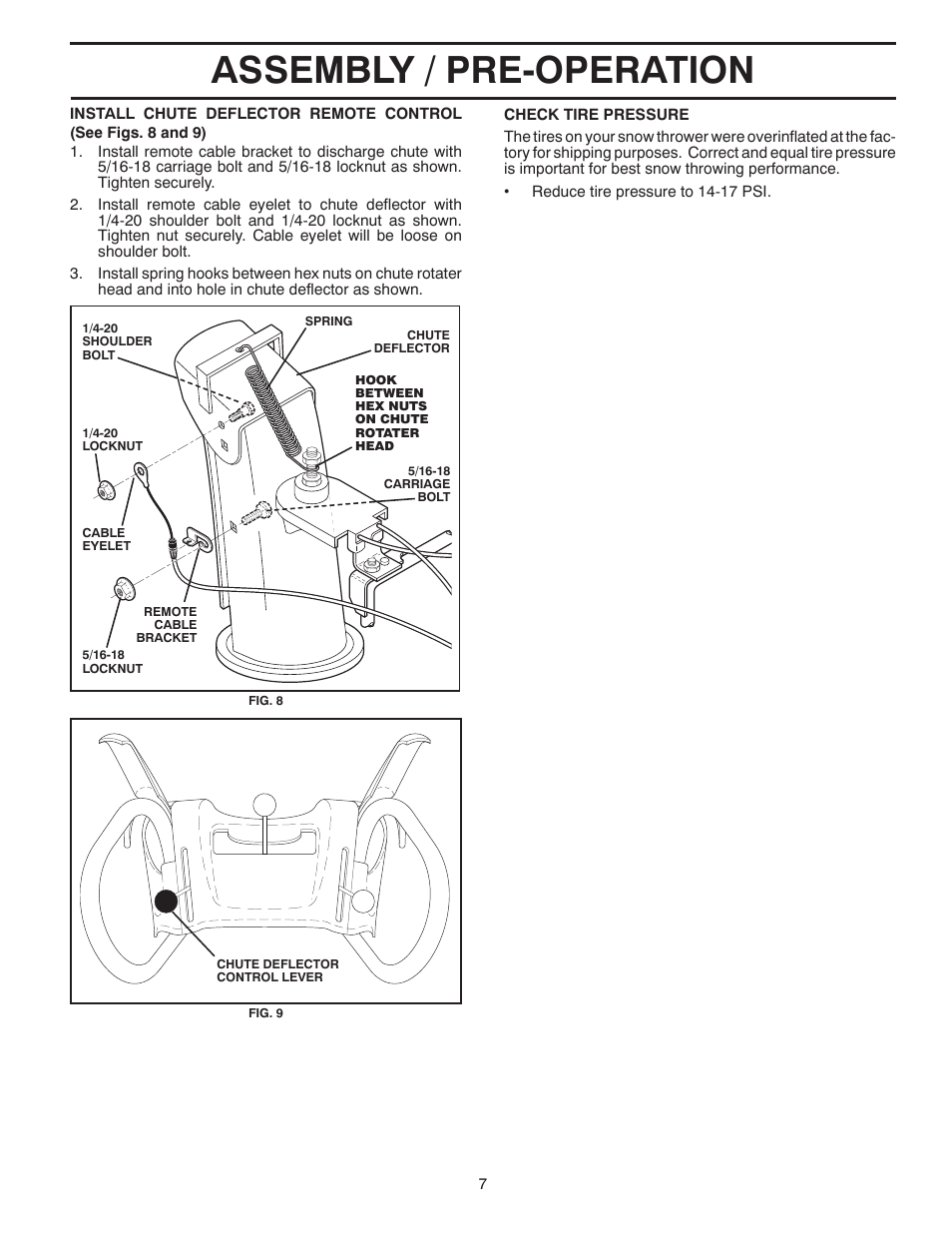 Assembly / pre-operation | Poulan 96192004302 User Manual | Page 7 / 44