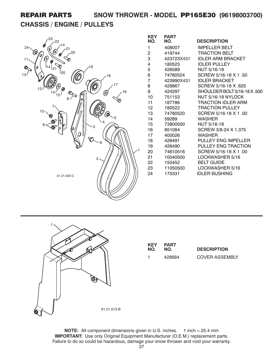 Poulan 437738 User Manual | Page 37 / 44