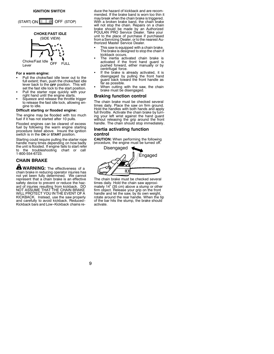 Poulan Pro 295 User Manual | Page 9 / 15