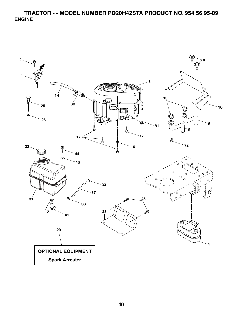 Poulan 184617 User Manual | Page 40 / 48