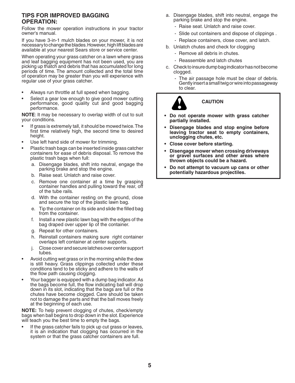 Poulan LTGTB48A User Manual | Page 5 / 8