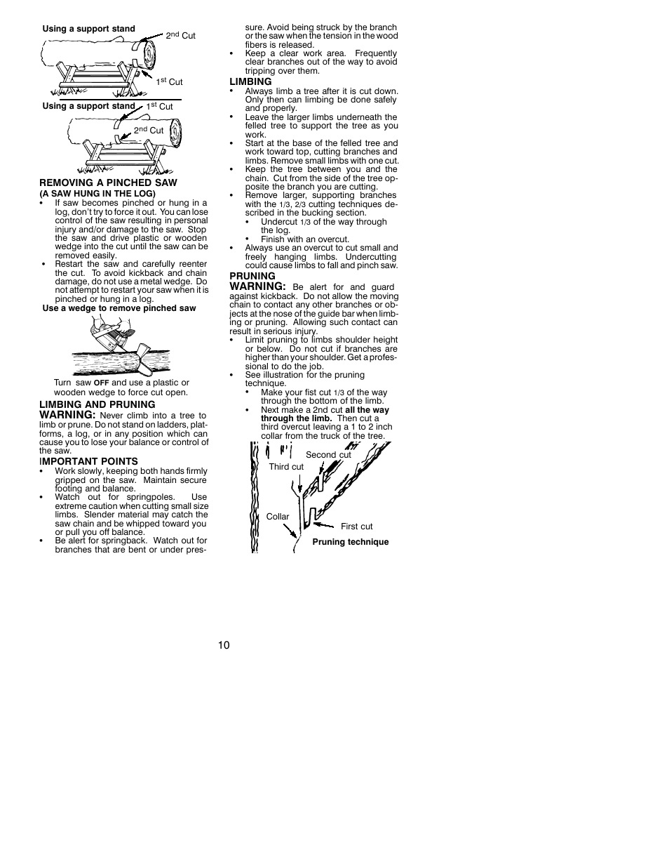 Poulan 530087857 User Manual | Page 10 / 13